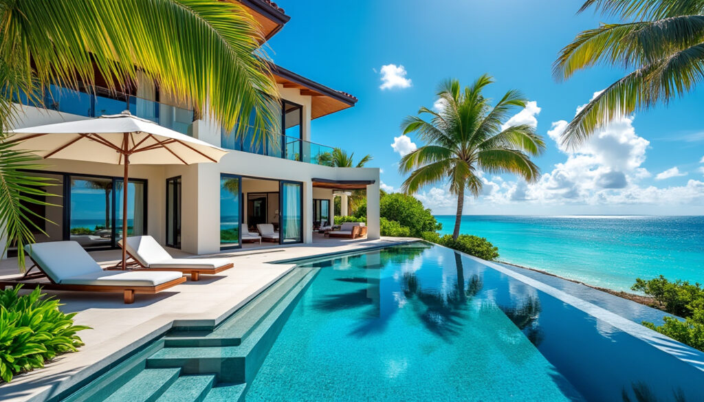 découvrez l'élégance d'une villa de luxe avec piscine à saint-françois. profitez de nos offres exclusives pour un séjour inoubliable au cœur des caraïbes, entre détente et découvertes.