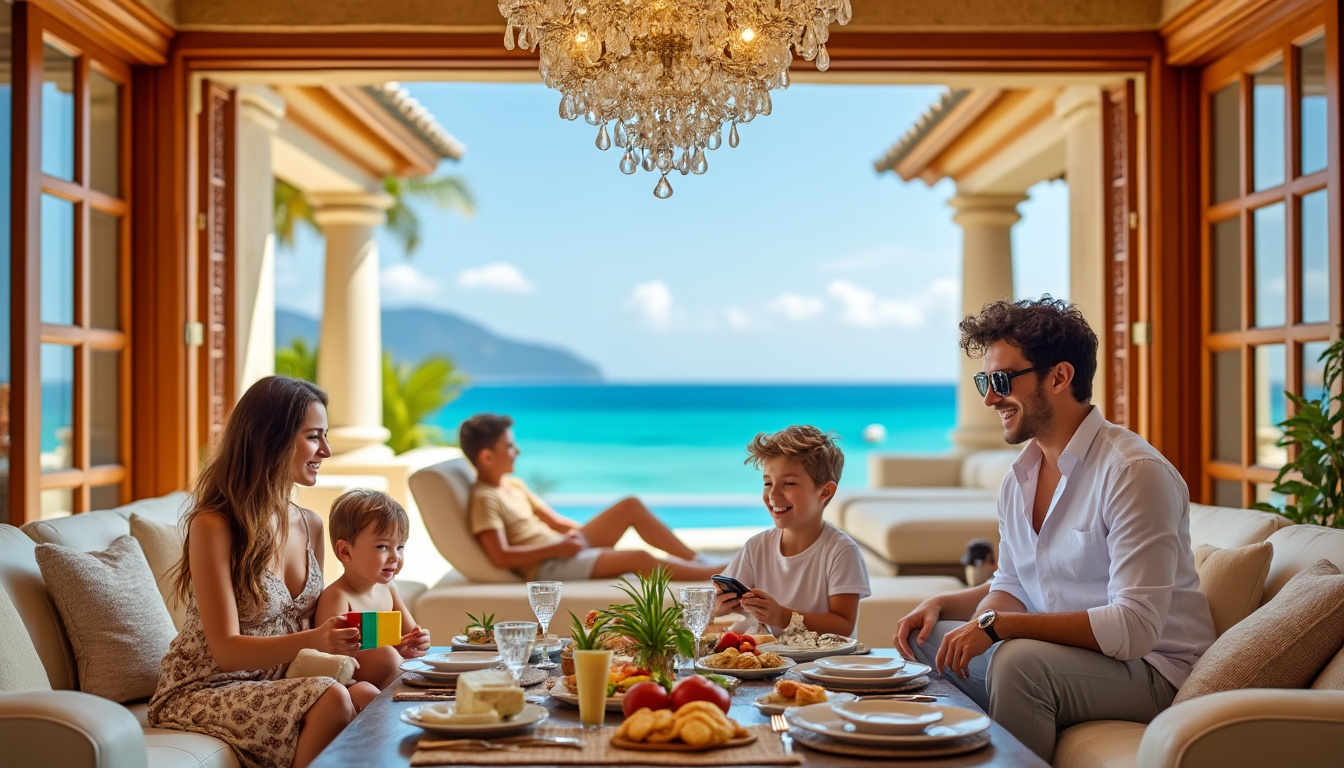 découvrez la villa familiale en guadeloupe, un havre de paix qui vous promet un séjour magique. profitez d'une vue panoramique incroyable sur l'océan tout en partageant des moments inoubliables avec vos proches. idéale pour des vacances en famille, cette villa allie confort, beauté naturelle et ambiance chaleureuse.