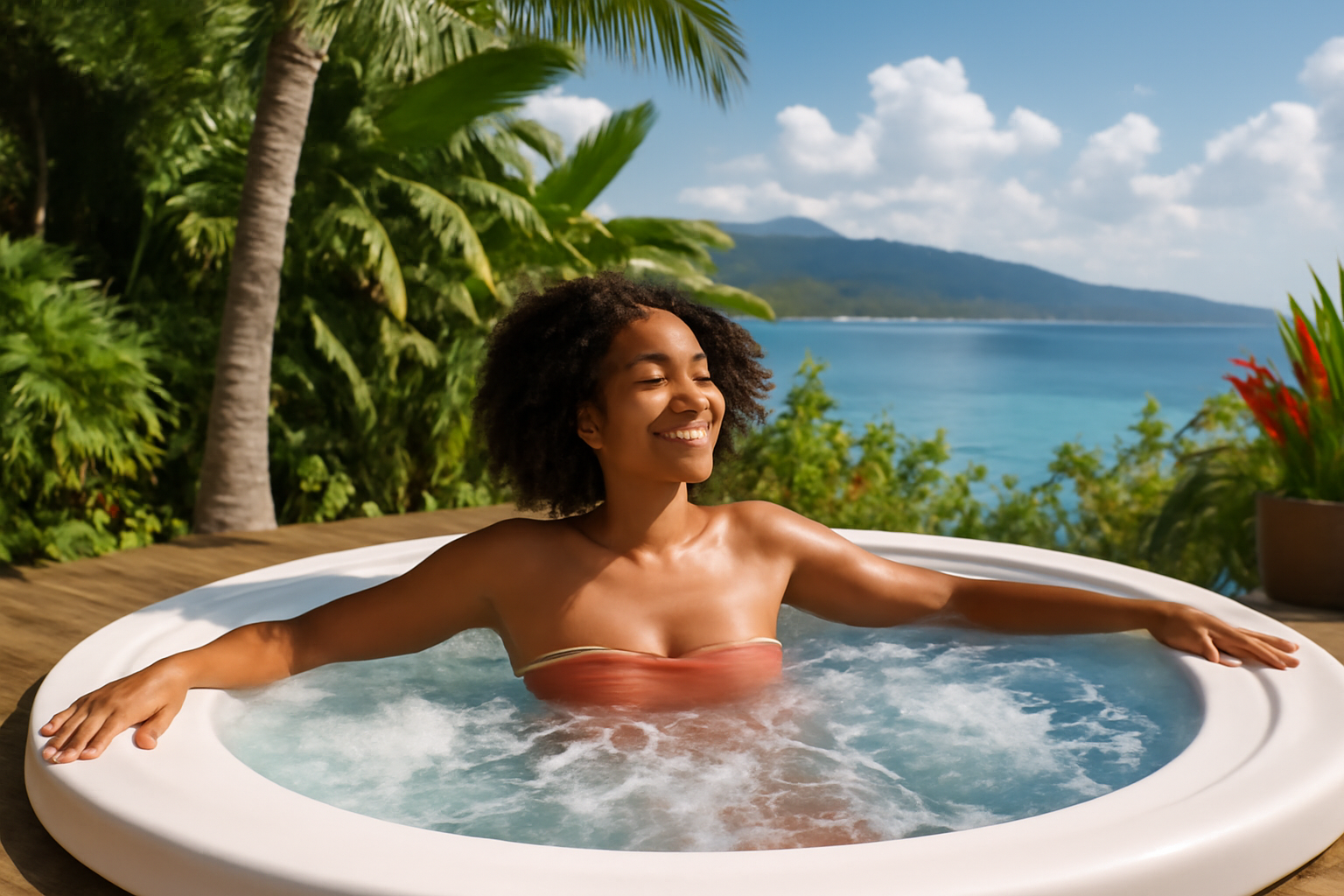 offrez-vous une escapade de rêve en guadeloupe avec nos villas en bord de mer, équipées de jacuzzis privatifs. plongez dans un univers de relaxation et de sérénité, où chaque moment est un pur plaisir. réservez dès maintenant votre séjour de détente absolue !