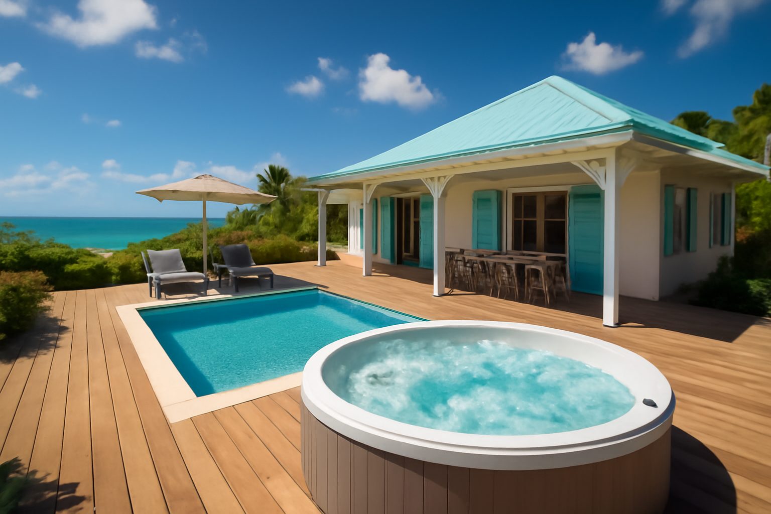 offrez-vous une expérience de détente ultime en réservant l'une de nos villas avec jacuzzi en accès direct à la plage en guadeloupe. profitez du soleil, du sable et du bien-être dans un cadre idyllique.