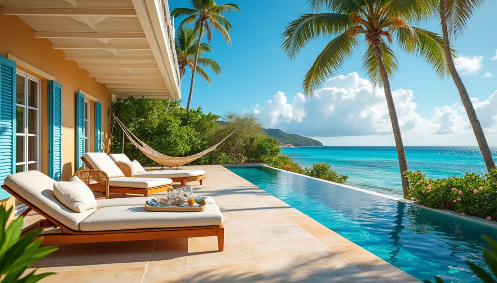 découvrez notre villa familiale en guadeloupe, parfaite pour une escapade détente. profitez d'une terrasse avec une vue imprenable sur la mer, idéal pour des moments inoubliables en famille.