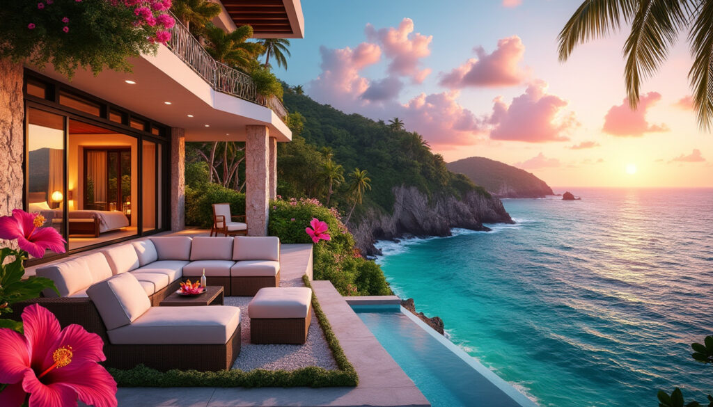 découvrez des soirées magiques en guadeloupe en choisissant des villas avec terrasse et vue mer. profitez d'un cadre idyllique pour vos moments de détente, avec un panorama à couper le souffle et un ambiance inégalée. aucune autre option ne saurait rivaliser avec l'expérience unique que vous offre une villa au bord des eaux turquoise. réservez votre évasion dès maintenant !