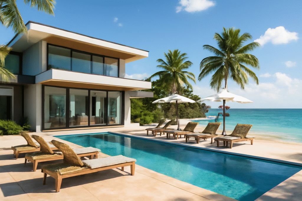 offrez-vous des vacances inoubliables en guadeloupe avec nos villas spacieuses en front de mer. parfaites pour accueillir vos amis et votre famille, ces locations vous promettent des moments de détente et de convivialité au cœur des paysages tropicaux. réservez dès maintenant et vivez des souvenirs mémorables en grand comité !
